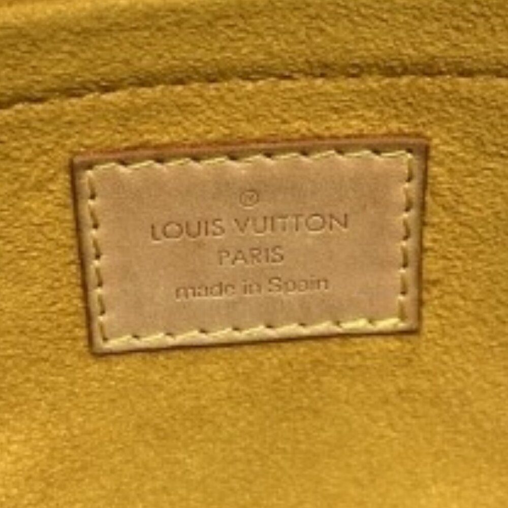 Louis Vuitton Denim Mini Pleaty Vintage Pouch Pochette Bag Monogram LV Purse - Picture 10 of 15
